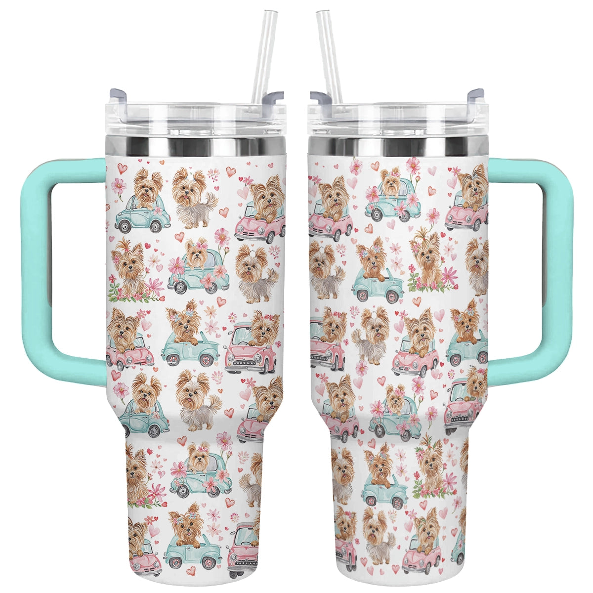 Shineful Tumbler Yorkie Love Ride
