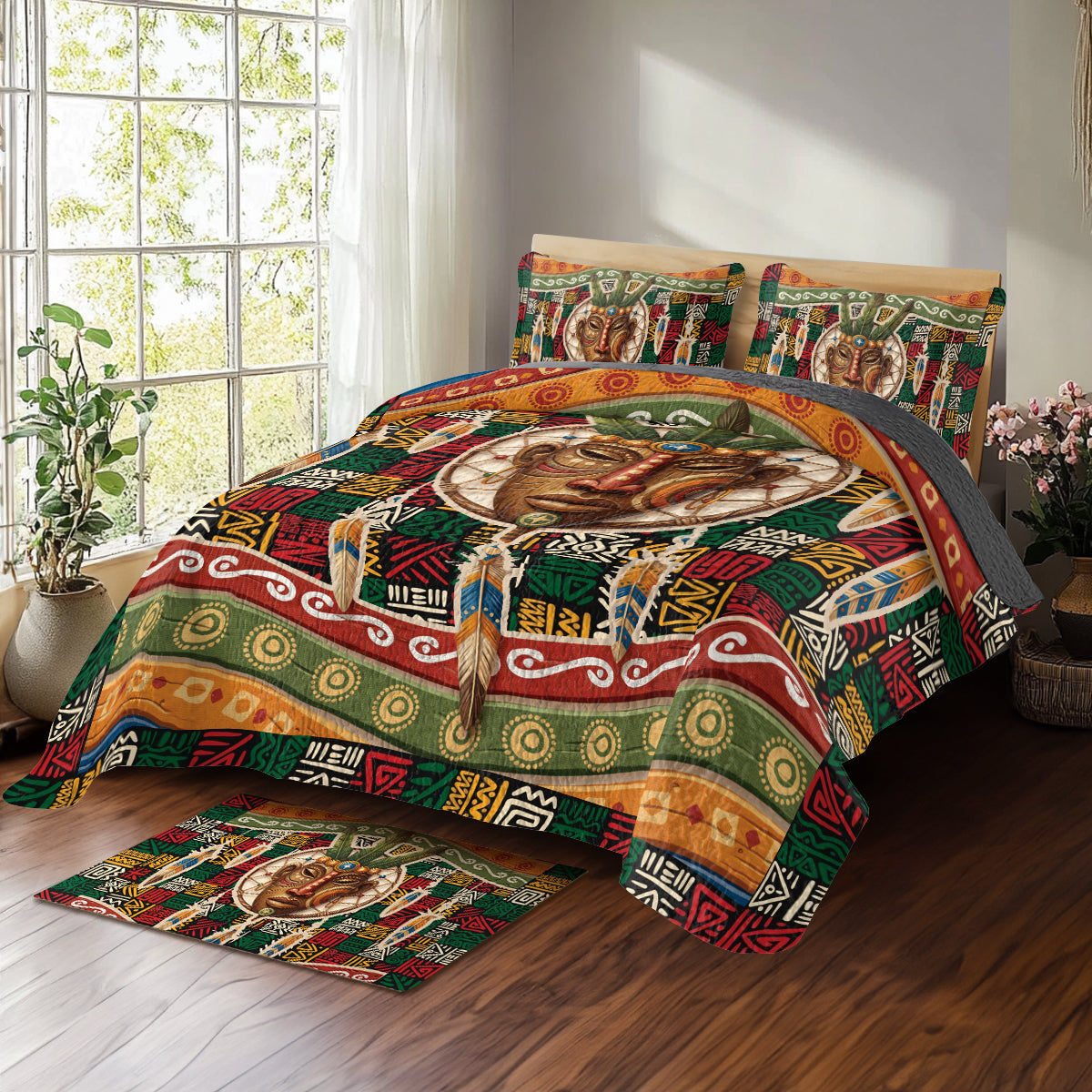 Shineful All Season Quilt 3-Piece Set Spirit of Ancestral Dreams