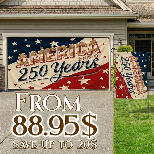 Shineful Bundle Garage and Garden Flag - A Nation Built to Last