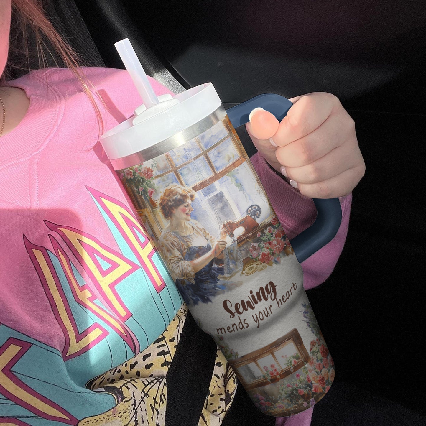 Shineful Tumbler Gorgeous Sewing Girl