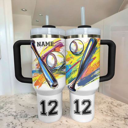 Shineful Personalized Tumbler Game Day Baseball