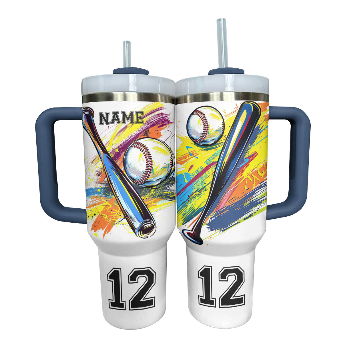Shineful Personalized Tumbler Game Day Baseball