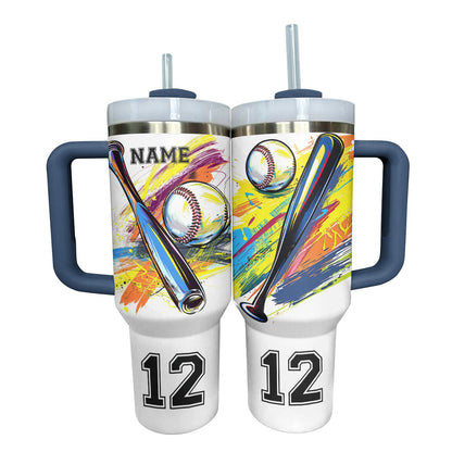 Shineful Personalized Tumbler Game Day Baseball