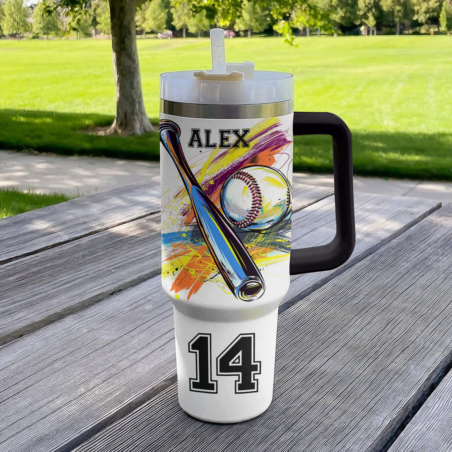 Shineful Personalized Tumbler Game Day Baseball