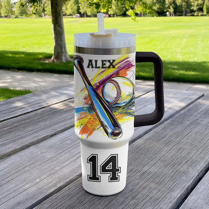 Shineful Personalized Tumbler Game Day Baseball