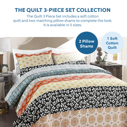 Shineful All Season Quilt 3-Piece Set Grandma's Love