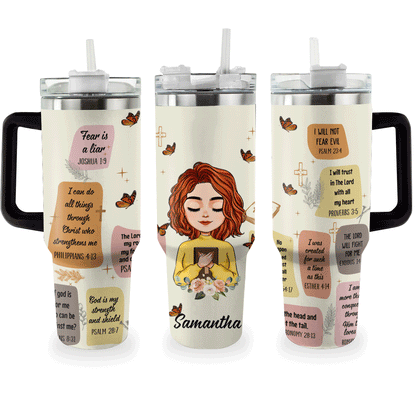 Shineful Tumbler Christian Bible Verse Affirmations Personalized TH7