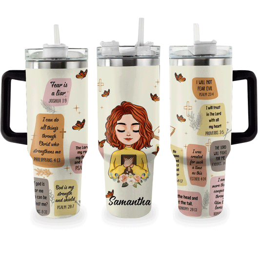 Shineful Tumbler Christian Bible Verse Affirmations Personalized TH7