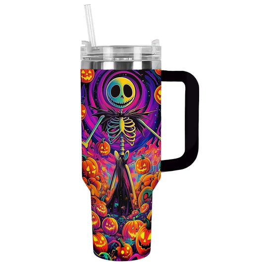 Shineful Tumbler Halloween Pumpkin Skull