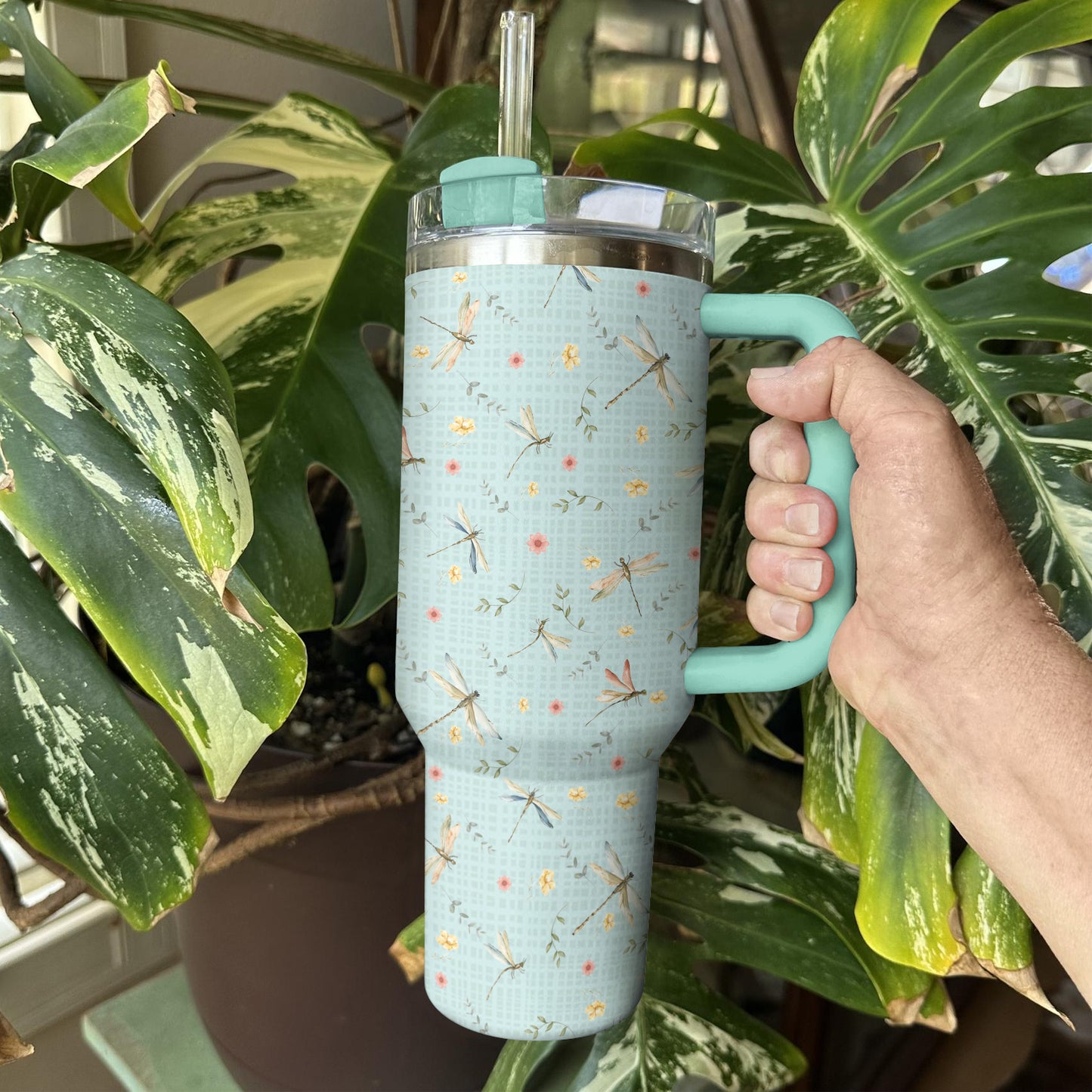 Shineful Tumbler A Dreamy Dragonfly Garden