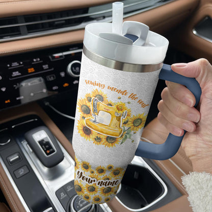 Shineful Tumbler Personalized "Sewing Mends The Soul"