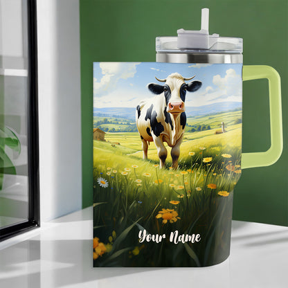 Shineful Tumbler Personalized Charming Cow