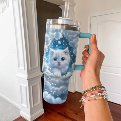 Shineful Tumbler Cat Snow v2