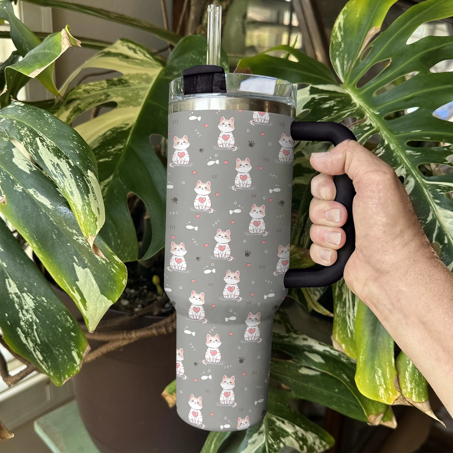 Shineful Tumbler Cat Heart