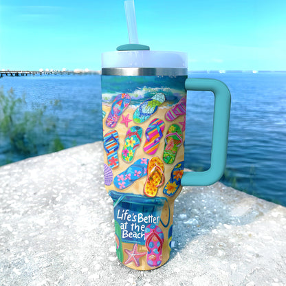 Shineful Tumbler Life's Better At The Beach