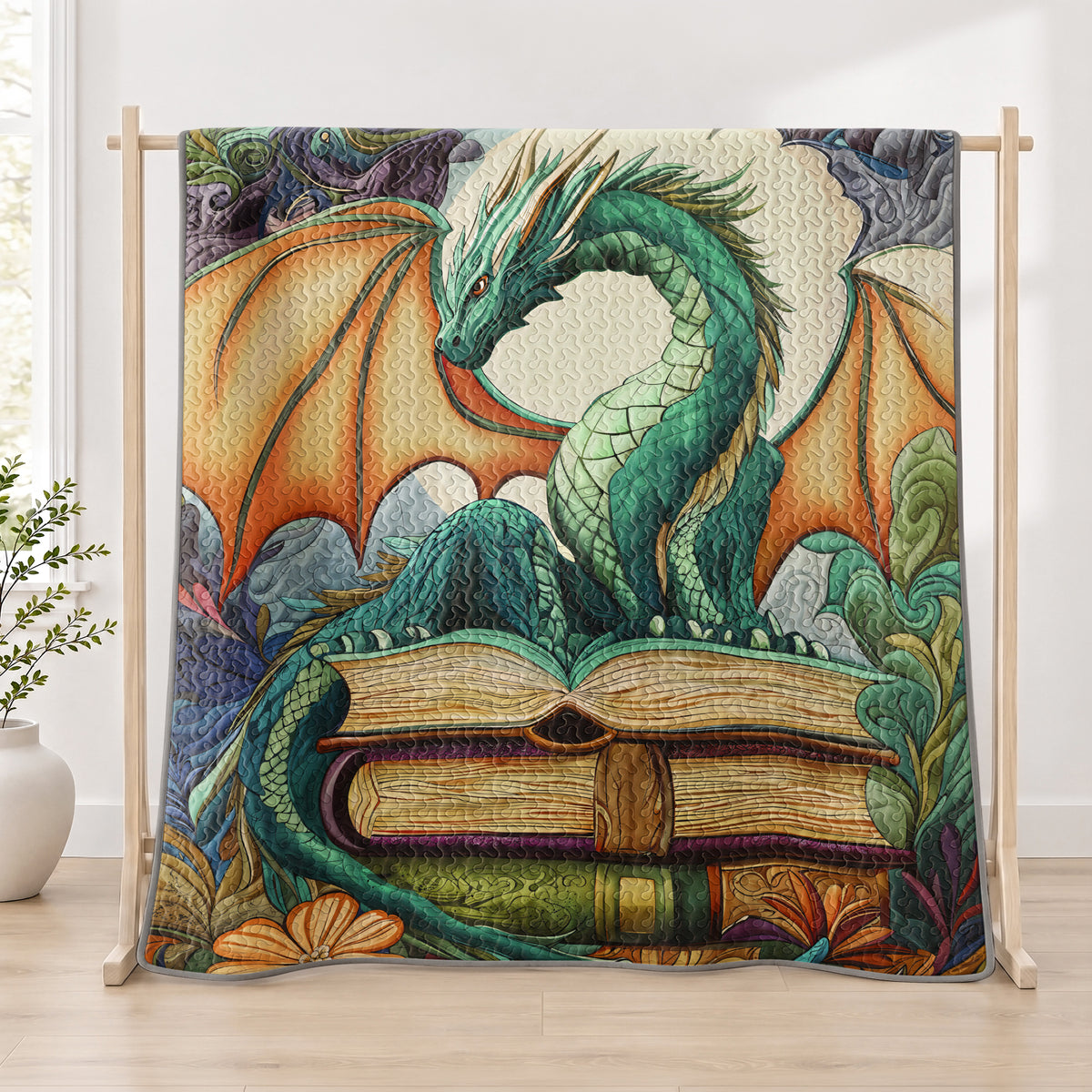 Shineful Quilt 3-Piece Set Dragon Tale