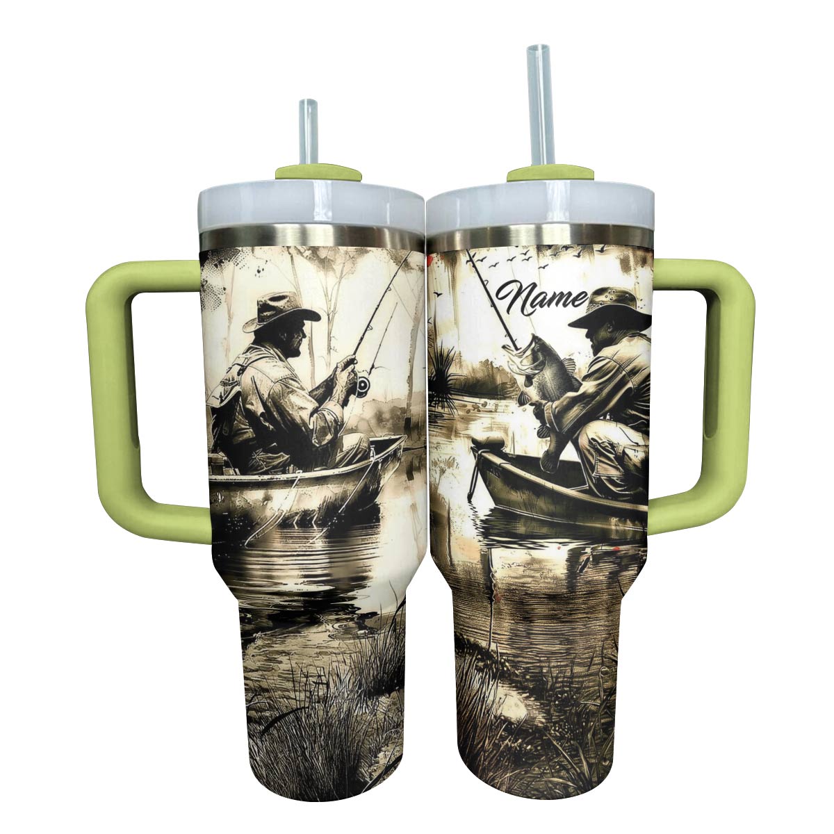 Shineful Tumbler Personalized Stunning Fishman