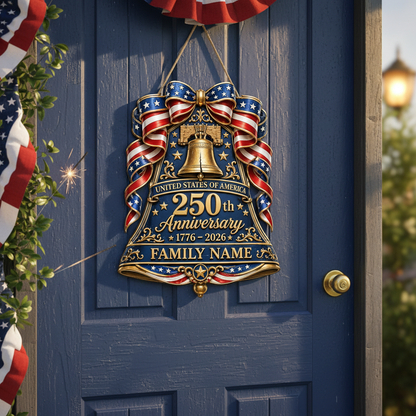 Shineful Liberty Bell Personalized Wood Sign
