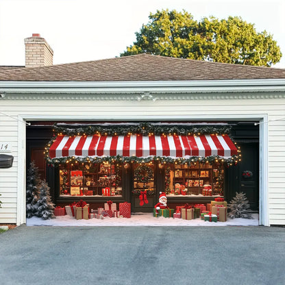 Shineful Garage Door Banner Decoration - Winter Wonderland Storefront A Christmas Scene Filled with Joy and Magic