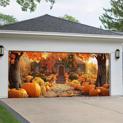 Shineful Garage Door Banner Decoration - Embracing Fall's Warm Welcome