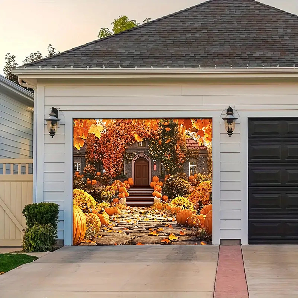 Shineful Garage Door Banner Decoration - Embracing Fall's Warm Welcome