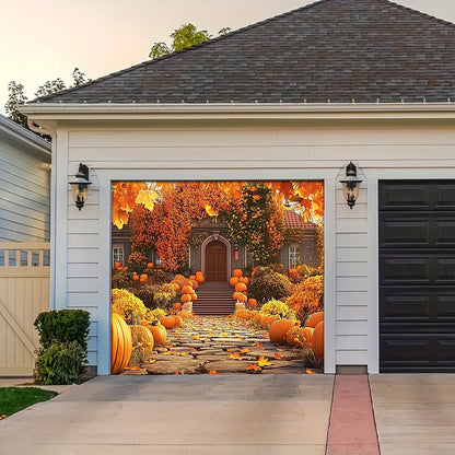 Shineful Garage Door Banner Decoration - Embracing Fall's Warm Welcome