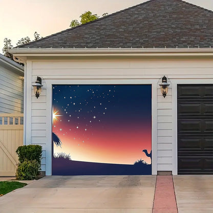 Shineful Garage Door Banner Decoration - The Holy Night's Gentle Glow