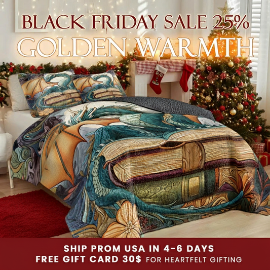 Shineful Quilt 3-Piece Set Dragon Tale