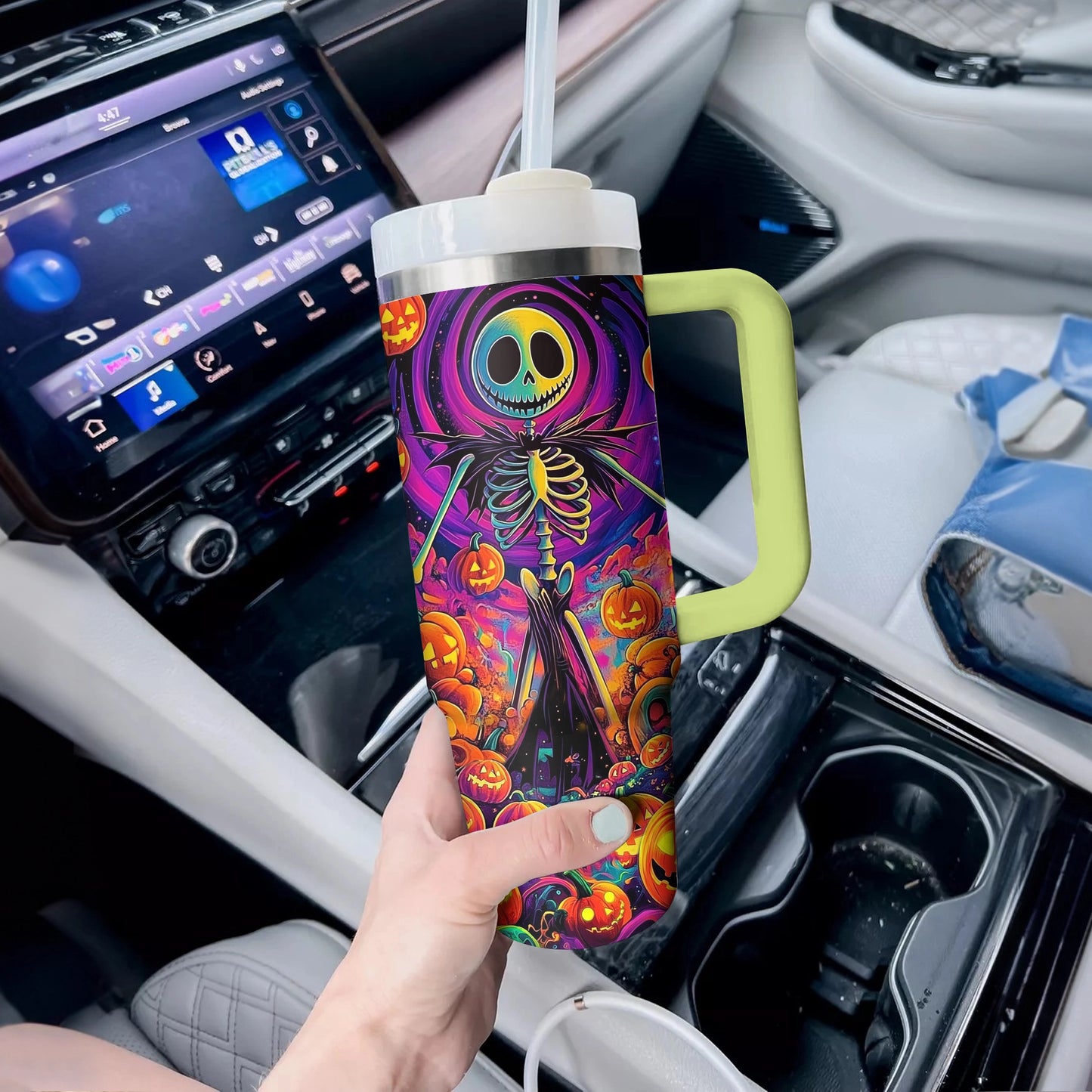 Shineful Tumbler Halloween Pumpkin Skull