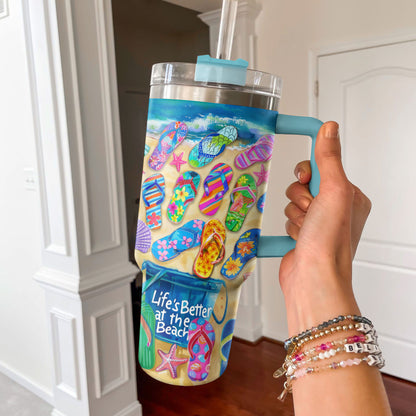Shineful Tumbler Life's Better At The Beach