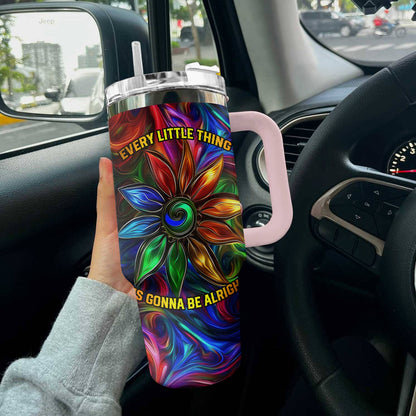 Hippie 40 Oz Shineful™ Tumbler Be Alright Tl10 Pink 40Oz