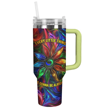 Hippie 40 Oz Shineful™ Tumbler Be Alright Tl10 40Oz