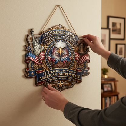 Shineful Eagle Tribute Wood Sign