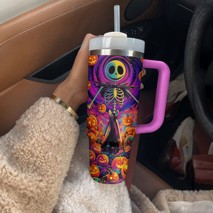Shineful Tumbler Halloween Pumpkin Skull