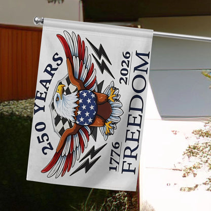 Shineful House Flag 30" x 40" - Born Free, Still Free