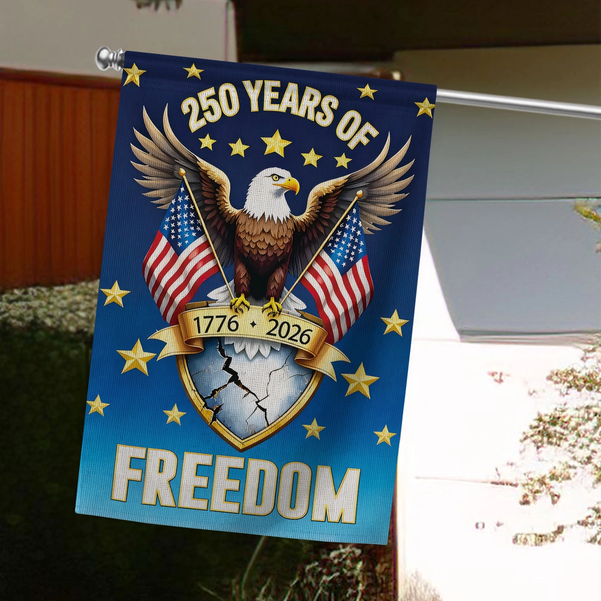 Shineful Bundle Double Flag The Freedom Crest of America