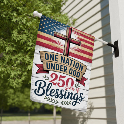 Shineful Bundle Garage and House Flag - Faith Over America