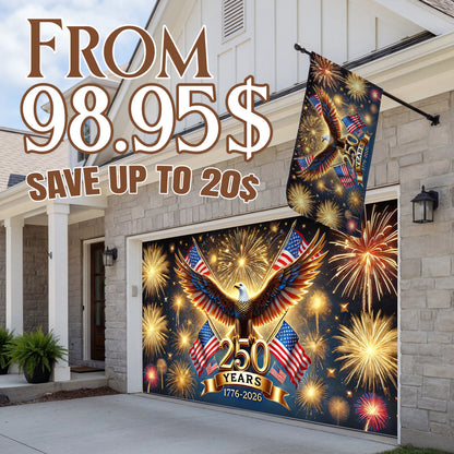 Shineful Bundle Garage and House Flag - 250 Years of the Republic