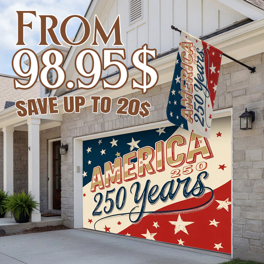 Shineful Bundle Garage and House Flag - A Nation Built to Last
