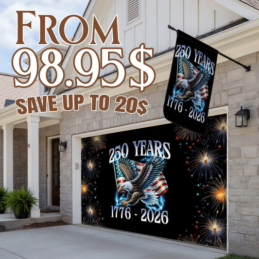 Shineful Bundle Garage and House Flag - America Unleashed