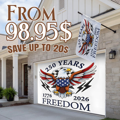 Shineful Bundle Garage and House Flag - Born Free, Still Free