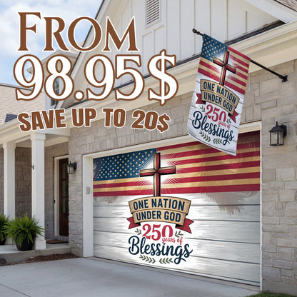 Shineful Bundle Garage and House Flag - Faith Over America
