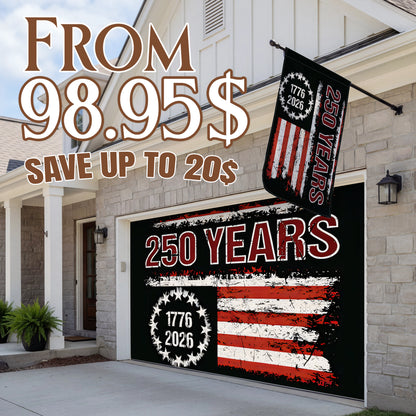 Shineful Bundle Garage and House Flag - Liberty Was Earned