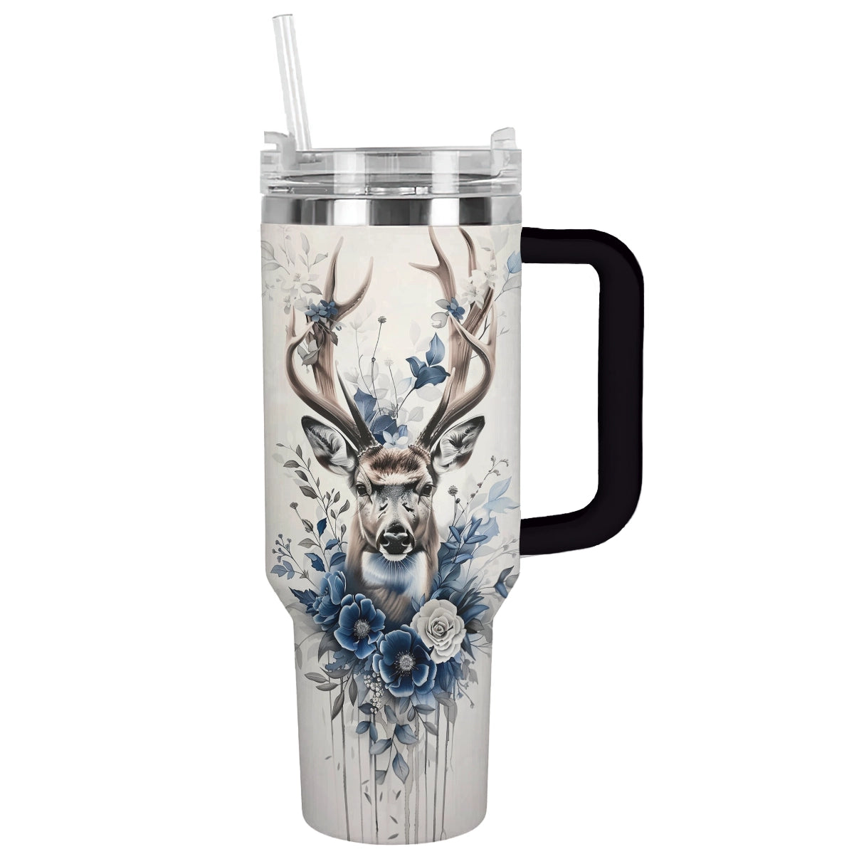 Shineful Tumbler Hunting Deer Floral v2