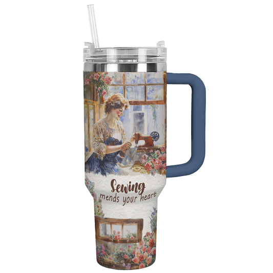 Shineful Tumbler Gorgeous Sewing Girl