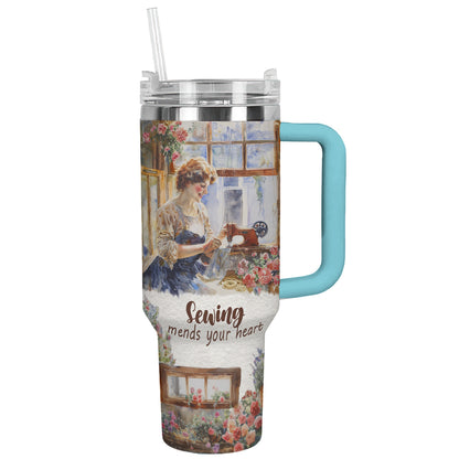 Shineful Tumbler Gorgeous Sewing Girl