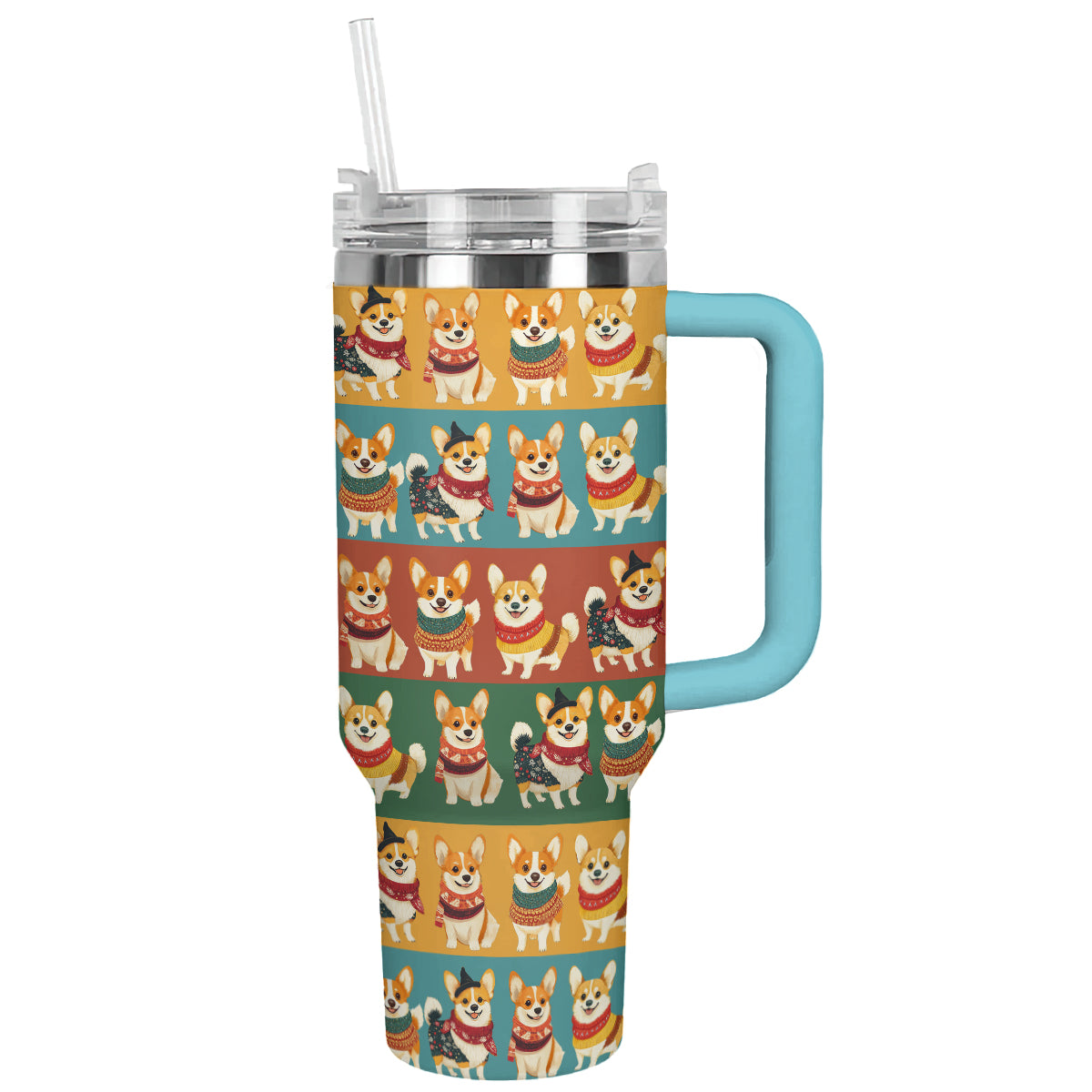 Shineful Tumbler Royal Corgis Christmas