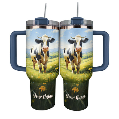 Shineful Tumbler Personalized Charming Cow