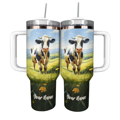 Shineful Tumbler Personalized Charming Cow
