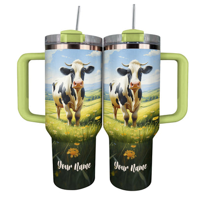 Shineful Tumbler Personalized Charming Cow
